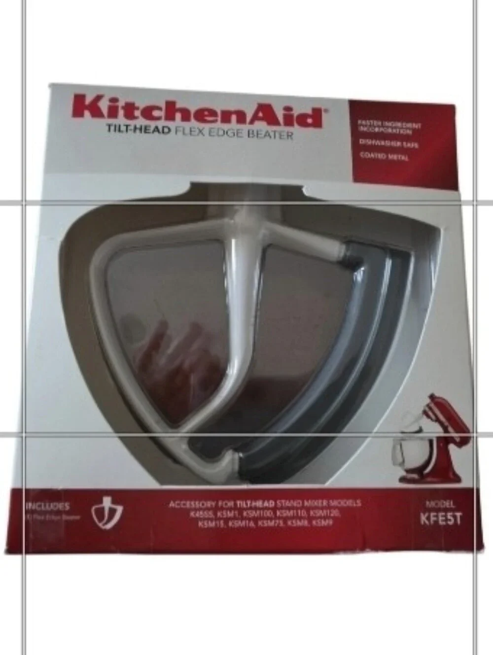 KitchenAid 5 Qt. Tilt-Head Flex Edge Beater KFEST NIB